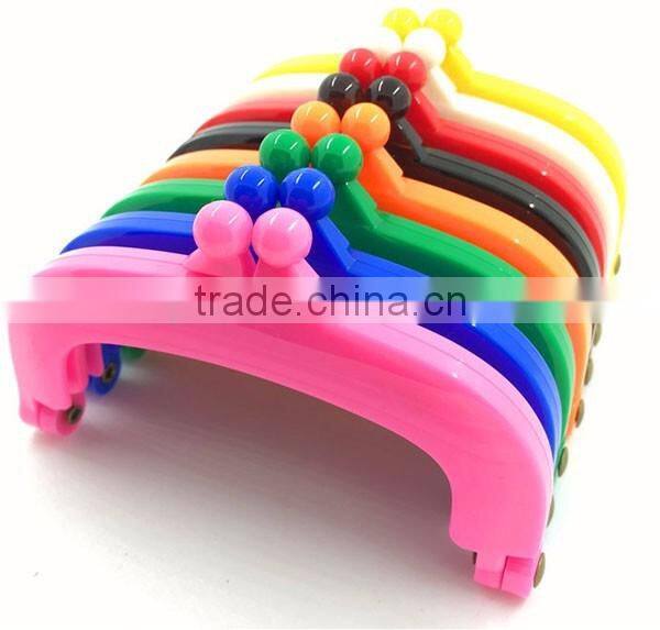 2016 new+ high quality bag accessory 10cm plastic purse frame