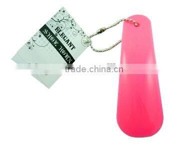 custom logo printed plastic material shoe horn