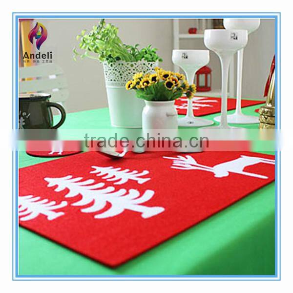 Eco-friendly christmas Mat Set , felt placemat , table runner