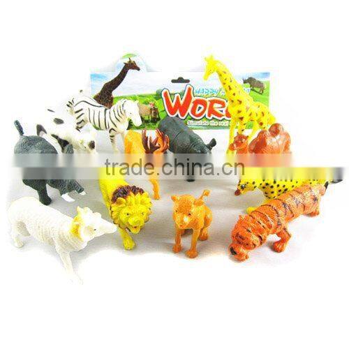 Vinyl cartoon dinosaur world kids 9'' vivid cute plastic dinosaur toys