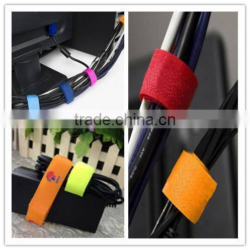 Wire accessories cable ties with back to back hook and loop
