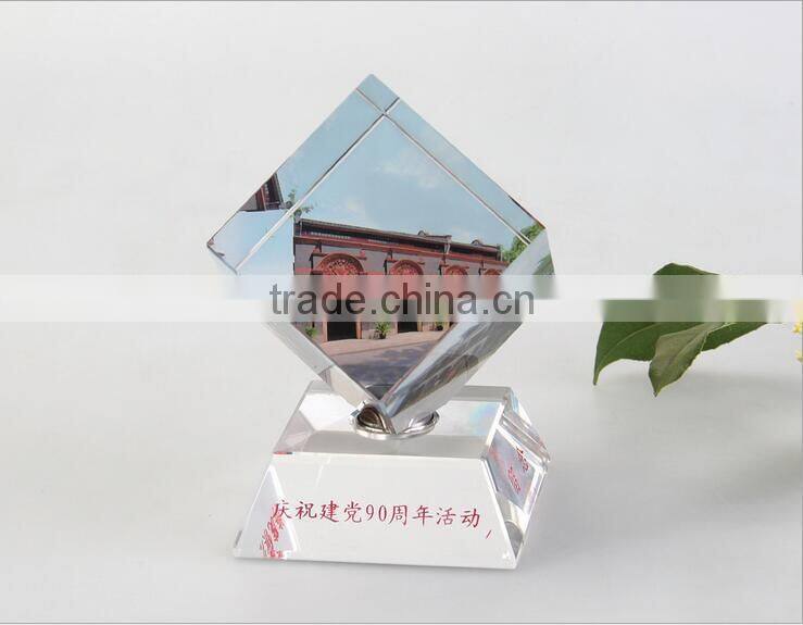 logo customized personalized crystal glass pictures graduation souvenir