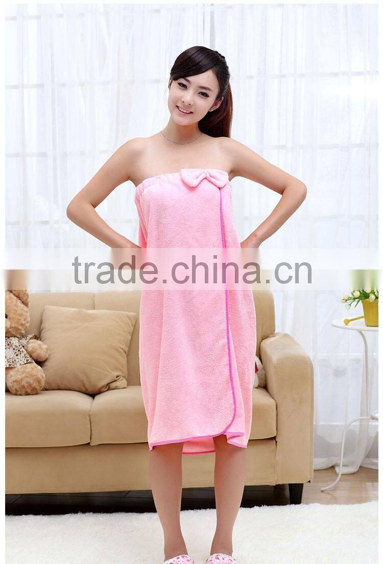 Beauty body wrap towel terry bath towel mini lady skirt white