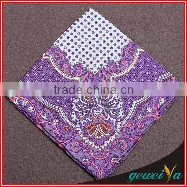 Gentleman Twill Silk Printed Fancy Handkerchief