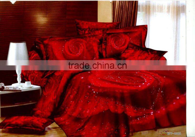 3D Red Rose Bedding Set 3d comforter set