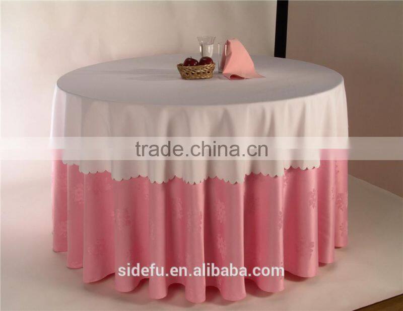 Customized Hotel Round Cheap Dining Table Cloth