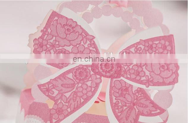 Sweet Lovely Pink Wedding Favor Box for sale