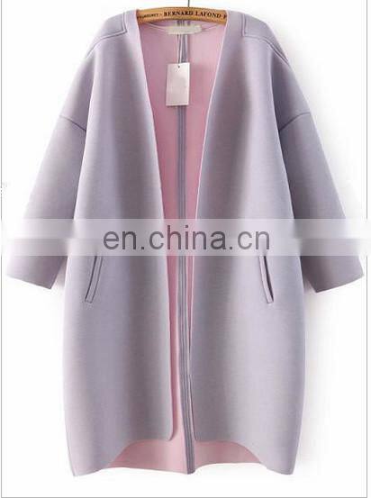 Long Sleeve Pockets Loose Coat, women coat,