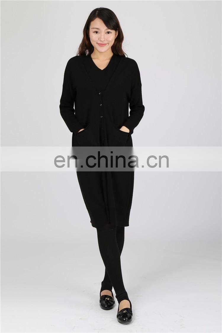 2016 new arrival OEM winter lady knitted cardigan