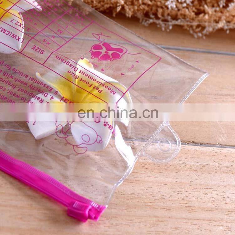 China manufacture wholesale fashional pvc zip lock bag clear pvc pouch with customized printing
