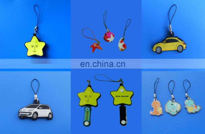 cute 3D soft pvc pig phone strap wholeale