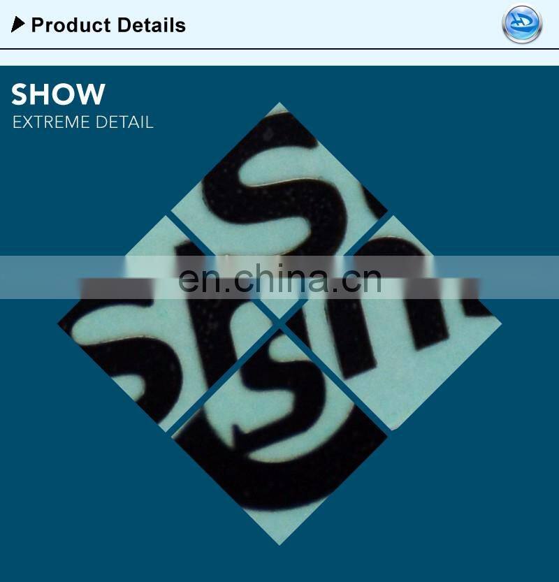 Computer Logo Sticker Electroforming Nickel Metal Logo With Glue