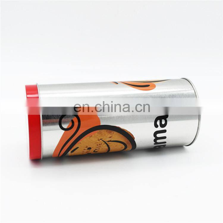 New produt round tin storage box for gift and cookie packaging metal can