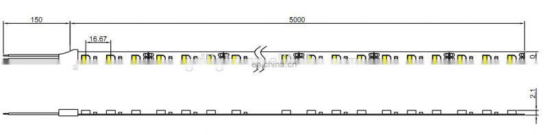 SMD5630 5050 2835 two colors dimmable cct bicolor led strip light