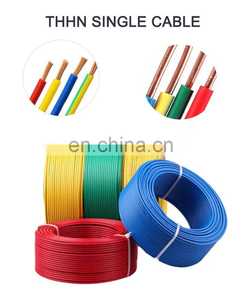 600V Copper Conductor 2.5mm THHN /THWN PVC/Nylon Cable