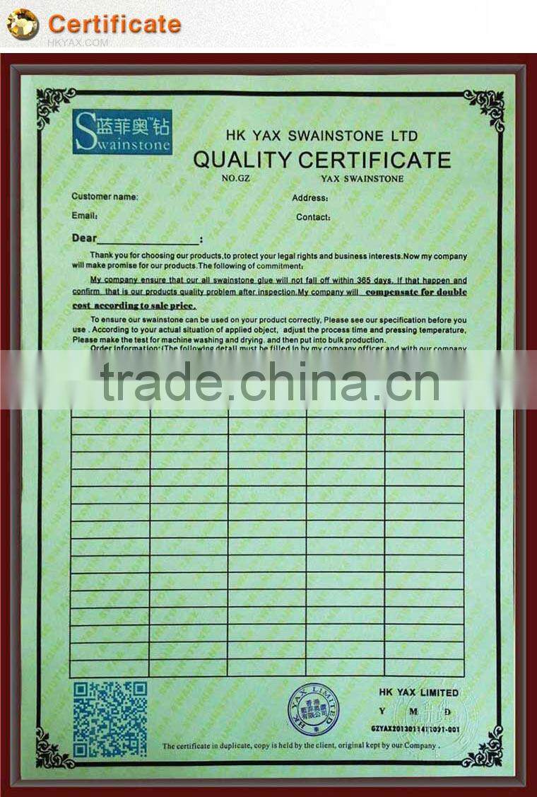 Y1119 Swainstone brand crystal AB hot fix stone;china hotfix stone factory;wholesale shop wedding dress hot fix stone