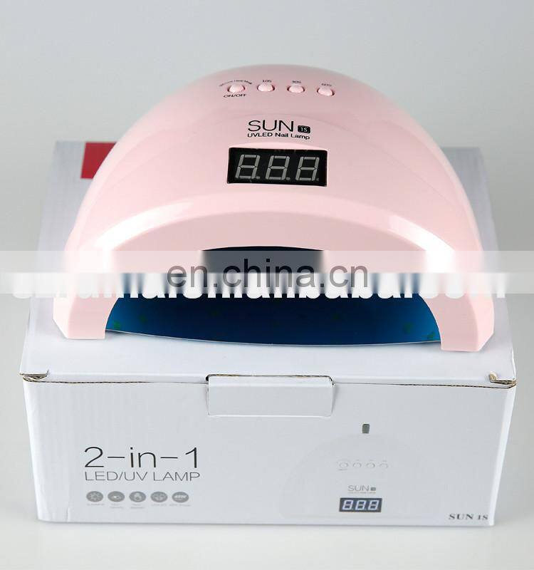2017 newest 48W SUN 1S UV LED gel nail dryer with sensor led nail gel dryer