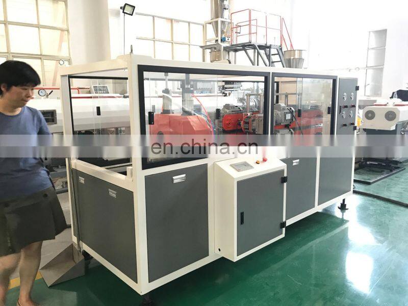 Plastic PVC conduit electric water pipe extruder making machine extrusion line/ two cavity / Double pipe
