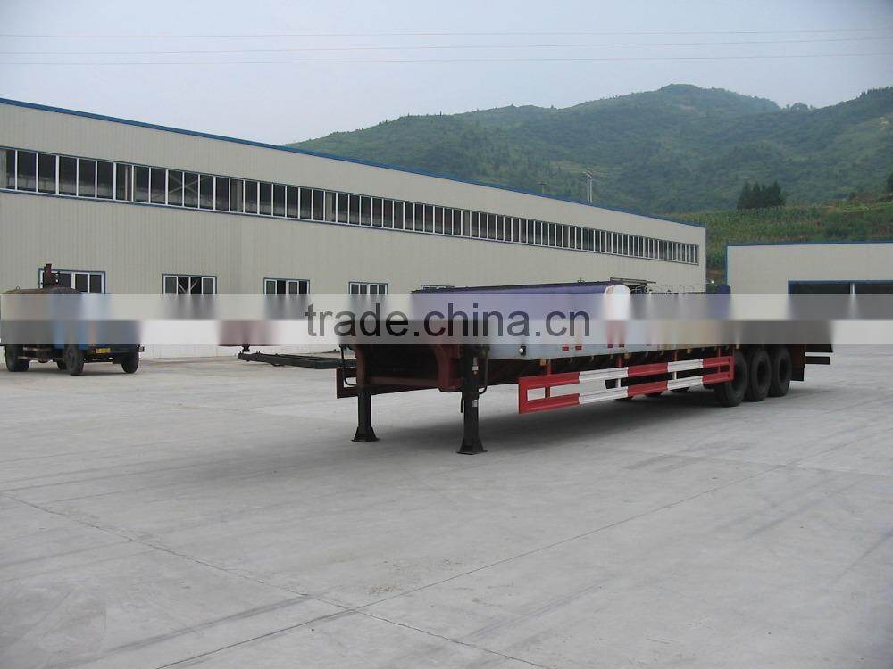 Dongfeng EQ9400TPBL tri-axle flatbed semi-trailer for sales LW