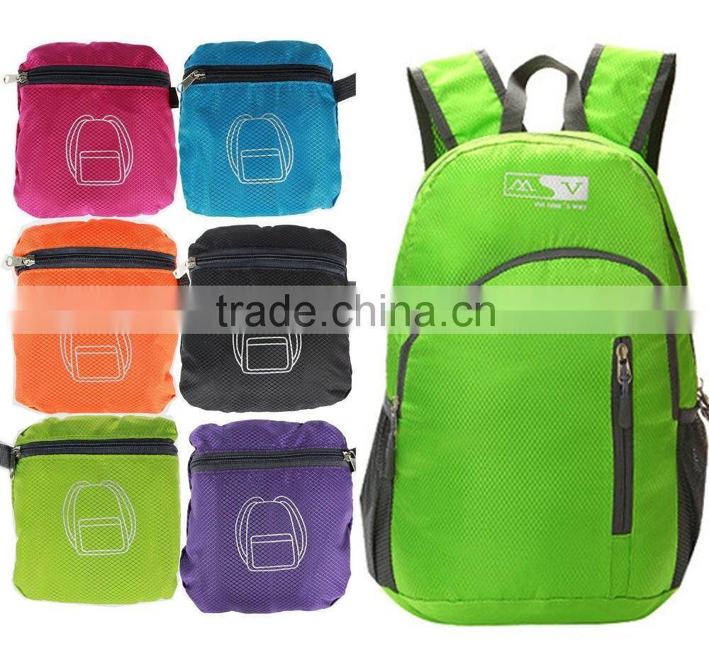 Foldable Ultra Lightweight Packable Backpack For Men and Women Handy Daypack Travel, Camping, Outdoors, Hiking