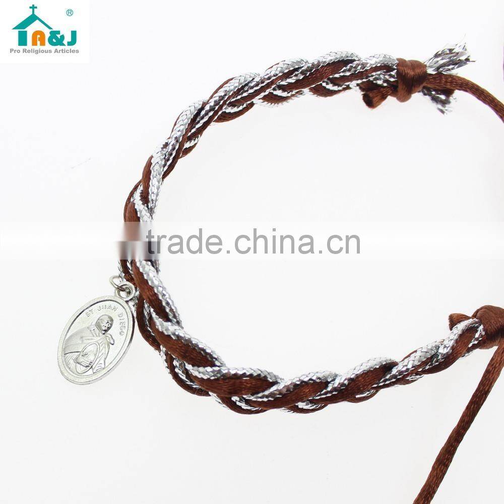 Our lady of guadalupe metal pendant bracelet