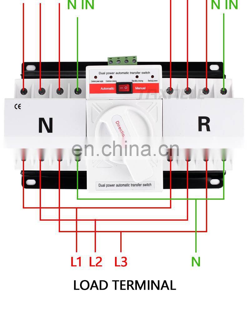 2P 4P ATS 63A 230V 380V Micro Circuit Breaker Dual Power Automatic transfer switch Auto transfer switch, dual power ats