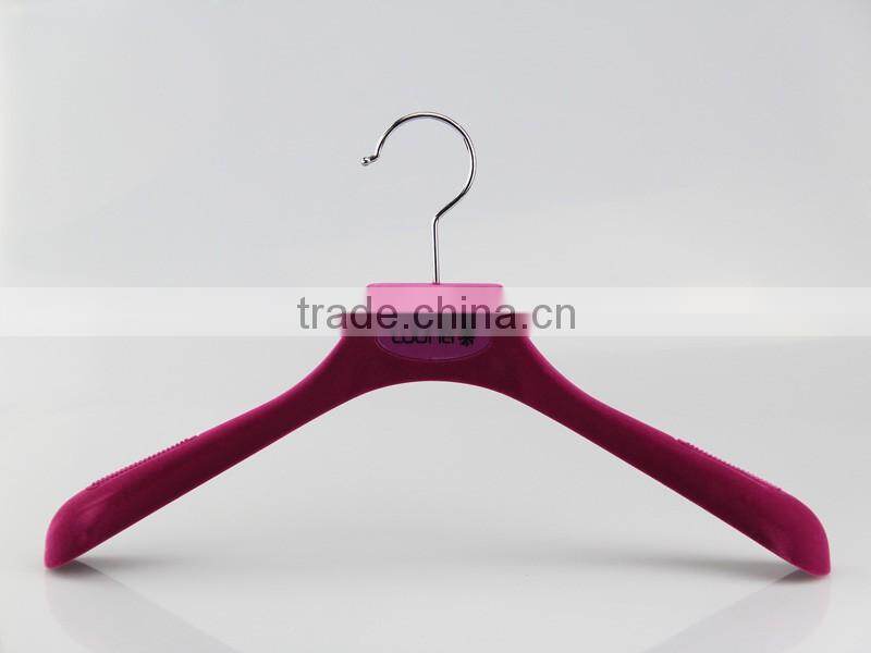 hot red plastic hanger velvet coat hanger
