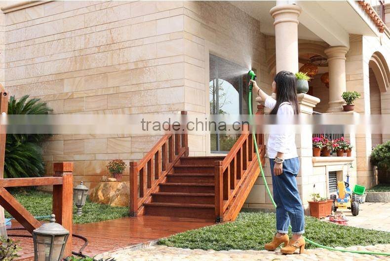 25' 50' 75' 100' Expanding Hose Strongest Expandable Garden Hose Solid Brass Ends Double Latex Core Extra Strength Fabric 2016