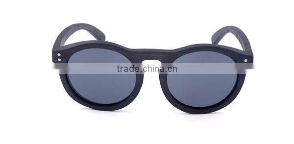 men new style Free custom laser logo handmade REVO polarized full rim polarized wooden round sunglasses eyewear with rivet