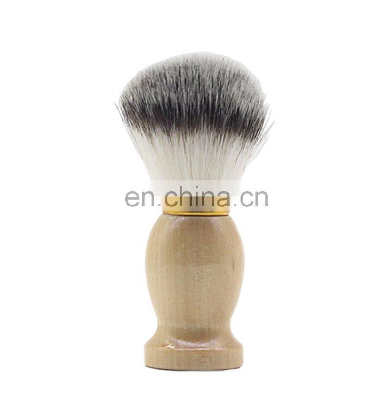 Wholesale Men Grooming Shave Shaving Brush Synthetic Hair Wooden Handle Shaving Brush Barber Brush Knots
