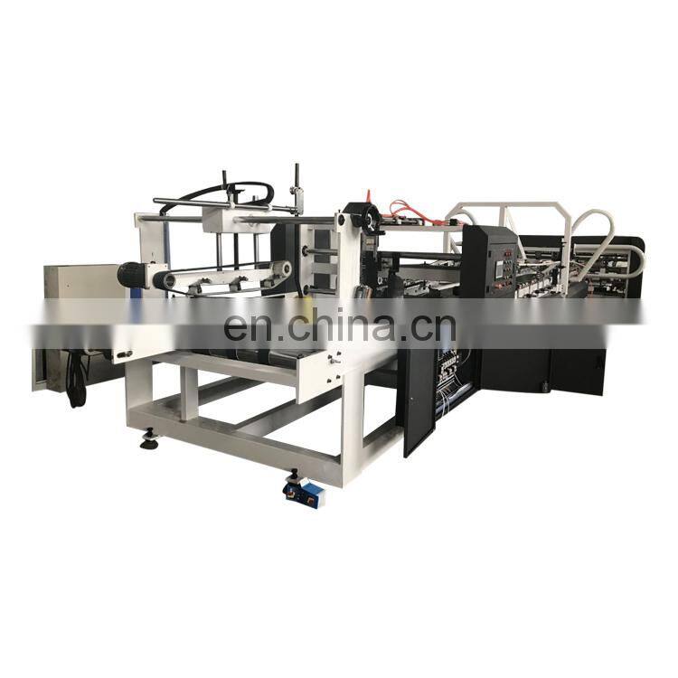 automatic carton folder gluer machine corrugated boxes machinery