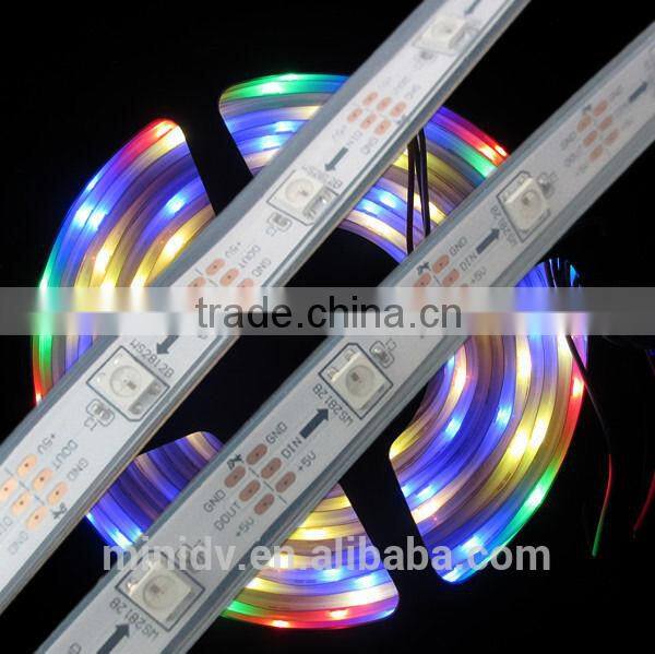 5050 SMD 30/60LED/M RGB Full Color Dream Color WS2812 LED Strip Light with IP67 Waterproof Tube