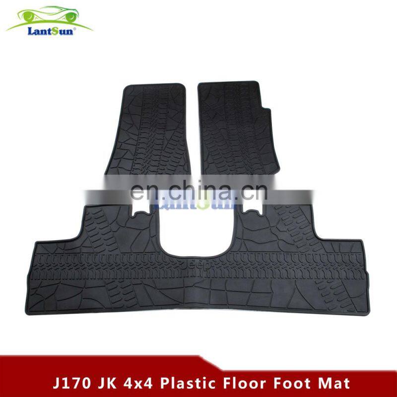 J170 jk 4x4 plastic floor foot mat Foot pad FOR JEEP FOR Wrangler JK 2007-2017 LANTSUN