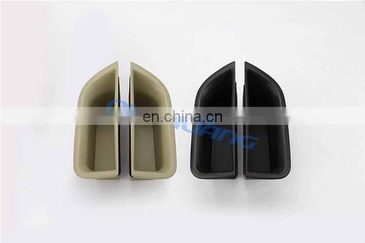 Beige Black Front Door Storage Box Glove Armrest Box Container Holder Tray For VOLVO S80 XC70 V70 Accessory with mat Car Styling