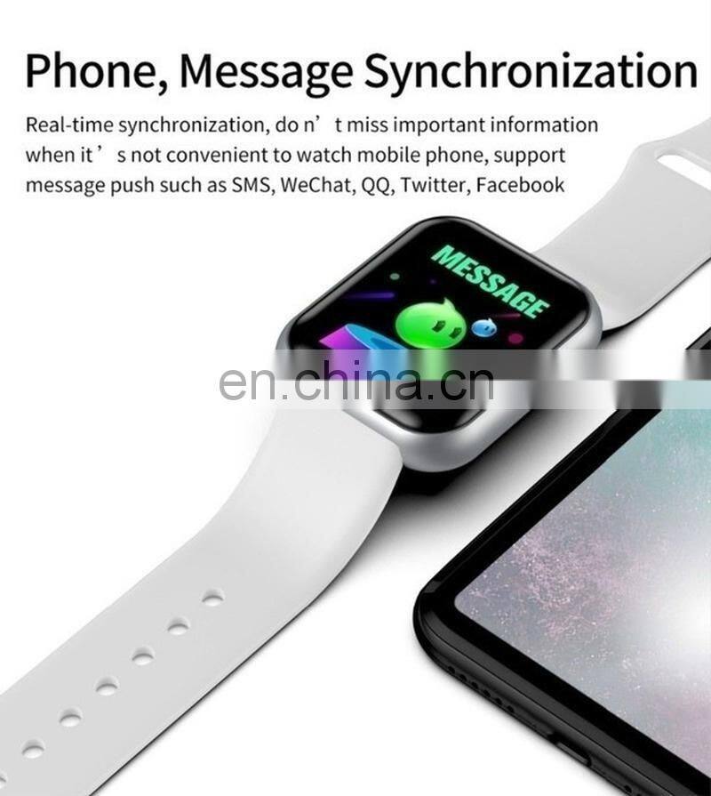 Y68 Smart Watch Heart Rate Blood Oxygen Fitness Sport Tracker Bracelet Waterproof Smartwatch Y68 D20