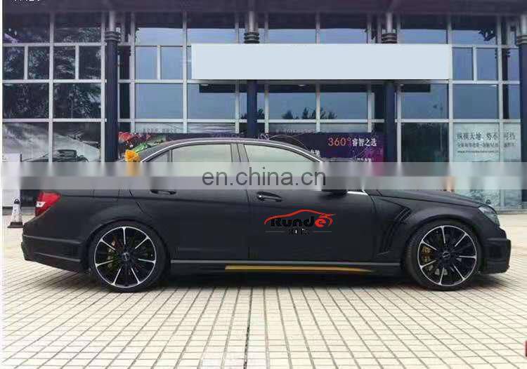 Runde FRP Material WD Style Body Kit Front Rear Bumper Side Skirts Fender For 2012-2014 Mercedes Bens C-Class w204 body kit