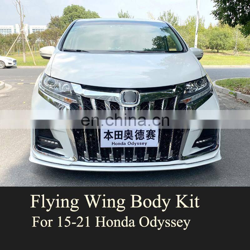 Runde High Quality Front Bumper Grille Body Kit For Honda Odyssey 15-20 Upgrade To Spider Man/Saint Fighter/Flying Wing