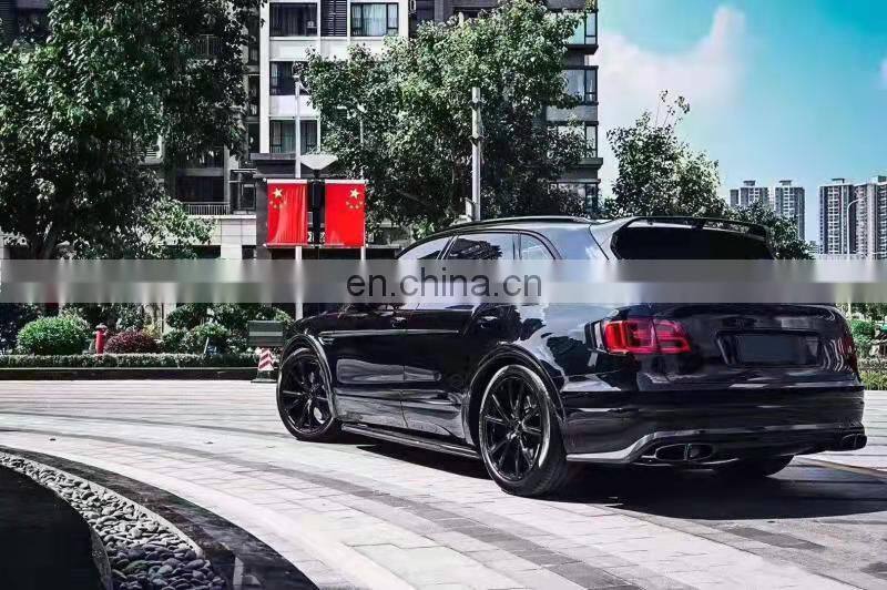Runde Car Modification Limited Edition Body Kits For Bentley Bentayga W12 Carbon Fiber Front Rear Bumper Lip Side Skirt
