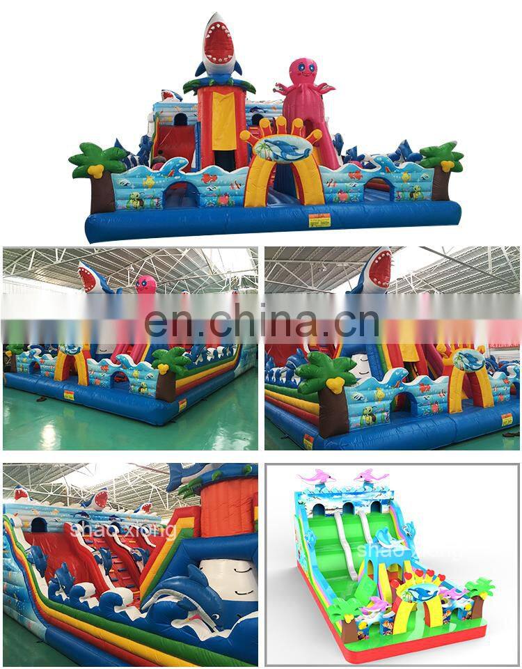 Inflatable Trampoline Playground Inflatable Bouncer Inflatable Theme Park Castle