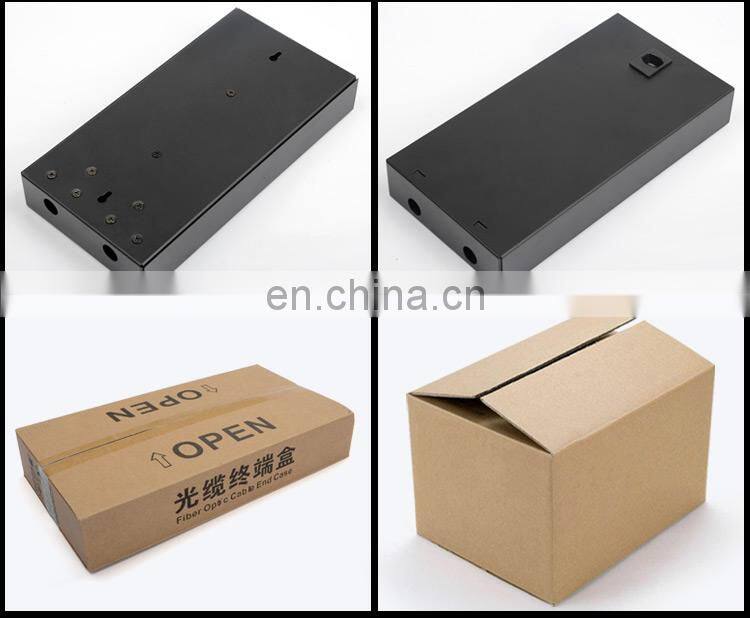 SC FC 8 Core Fiber Port Wall Mounted/desktop Type Fiber Optic Patch Panel LIU BLACK Cold Rolled Steel FTTH FTTB FTTX Network