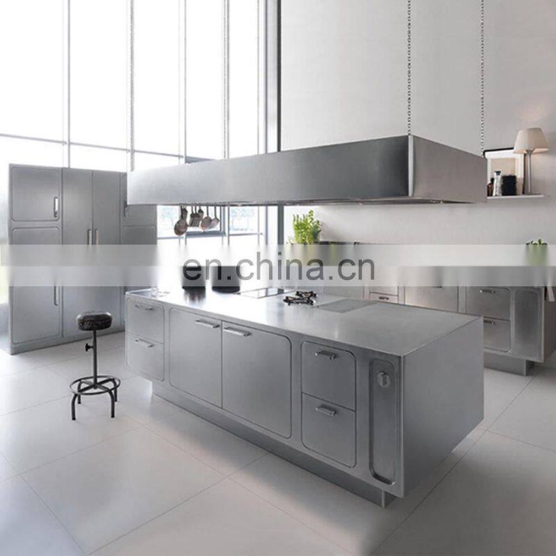 discontinued motorized electric modular 304 stainless steel wall kitchen cabinets metal modular