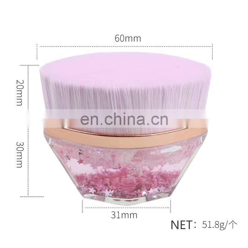 Portable Cosmetic Brush 55 Magic Makeup Hot Selling New Style Flat Foundation Brush Liquid Foundation Brush Flat Top