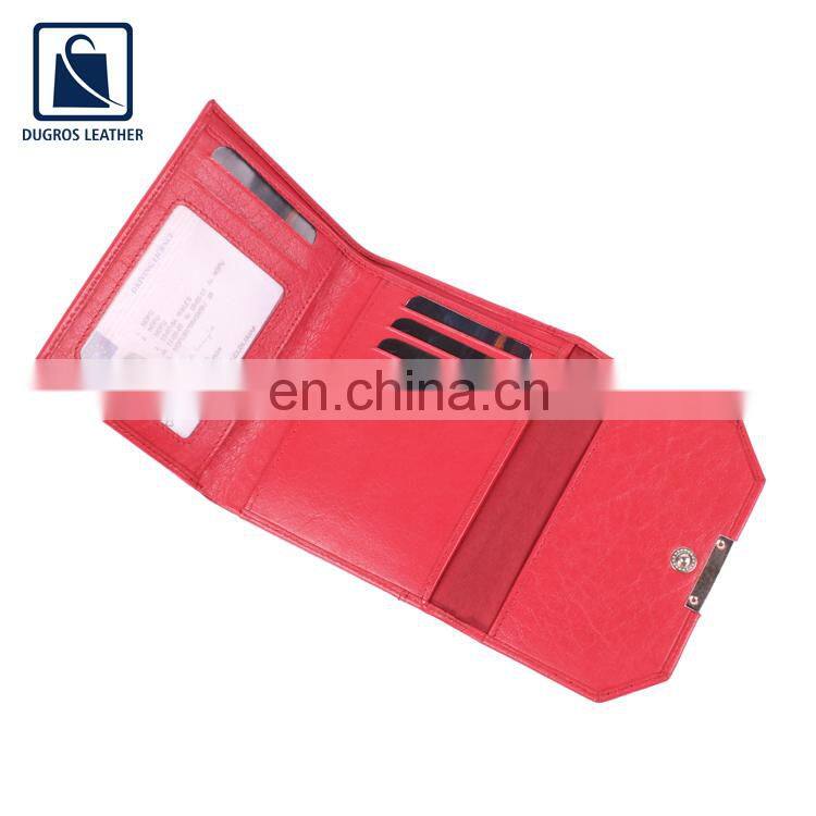 Huge Demand on Optimum Quality Eye Catching Pattern Polyester Lining Genuine Leather Women Wallet Manufacturer