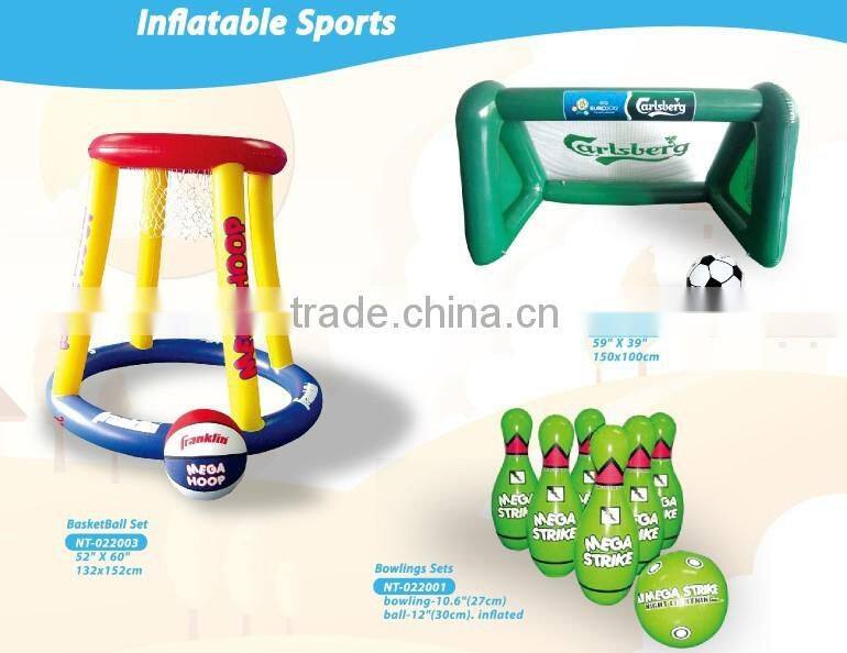 advertising pvc inflatable football goal target