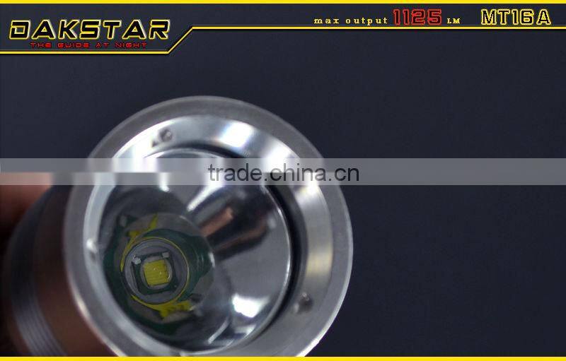 DAKSTAR MT16A XML T6 1125LM 26650 Battery CREE High Power Police LED Flash Light