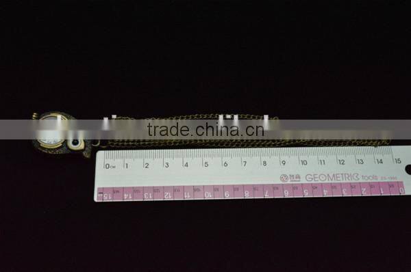 Fashion long chain necklace night owl pocket watch quarts watch for men women