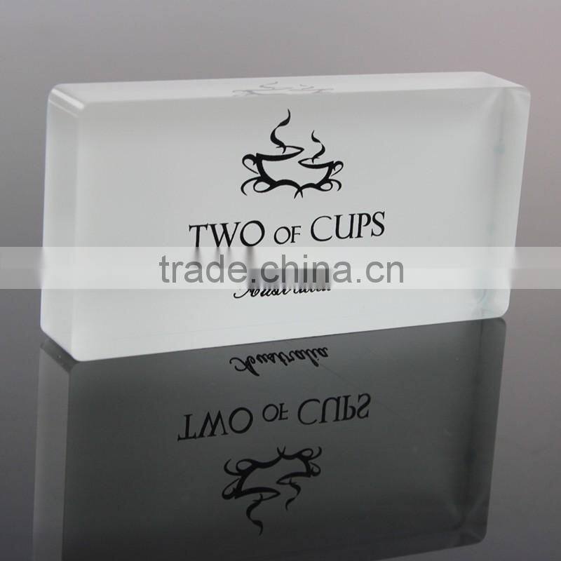 Clear Acrylic Sign Block Acrylic Logo Block
