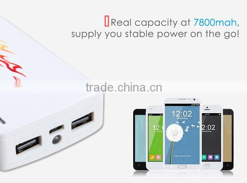 Wholesale colorful charger portable smart power bank 9000mah HS