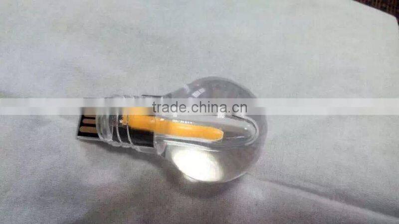 usb cable with led light gift 360degrees .0.5w 5v flip filament with 8GB gigabyte