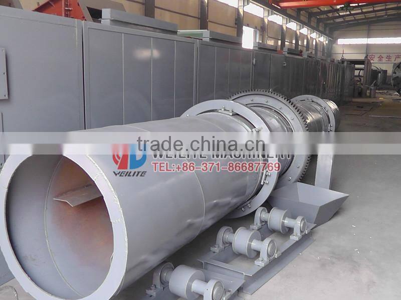 Energy Saving Drum Wood Chip Flour Dryer Machine / Rotary Wood Chip Flour Dryer Machine / Wood Chip Flour Dryer Machine